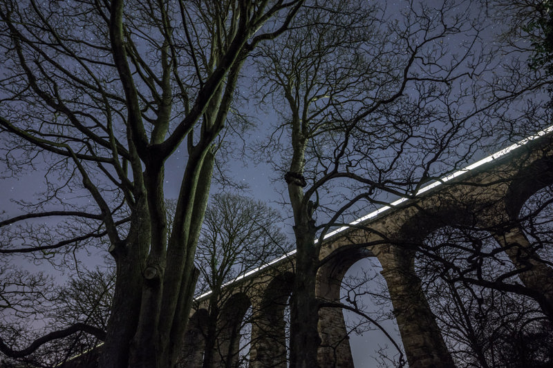 Crimple Viaduct at Night