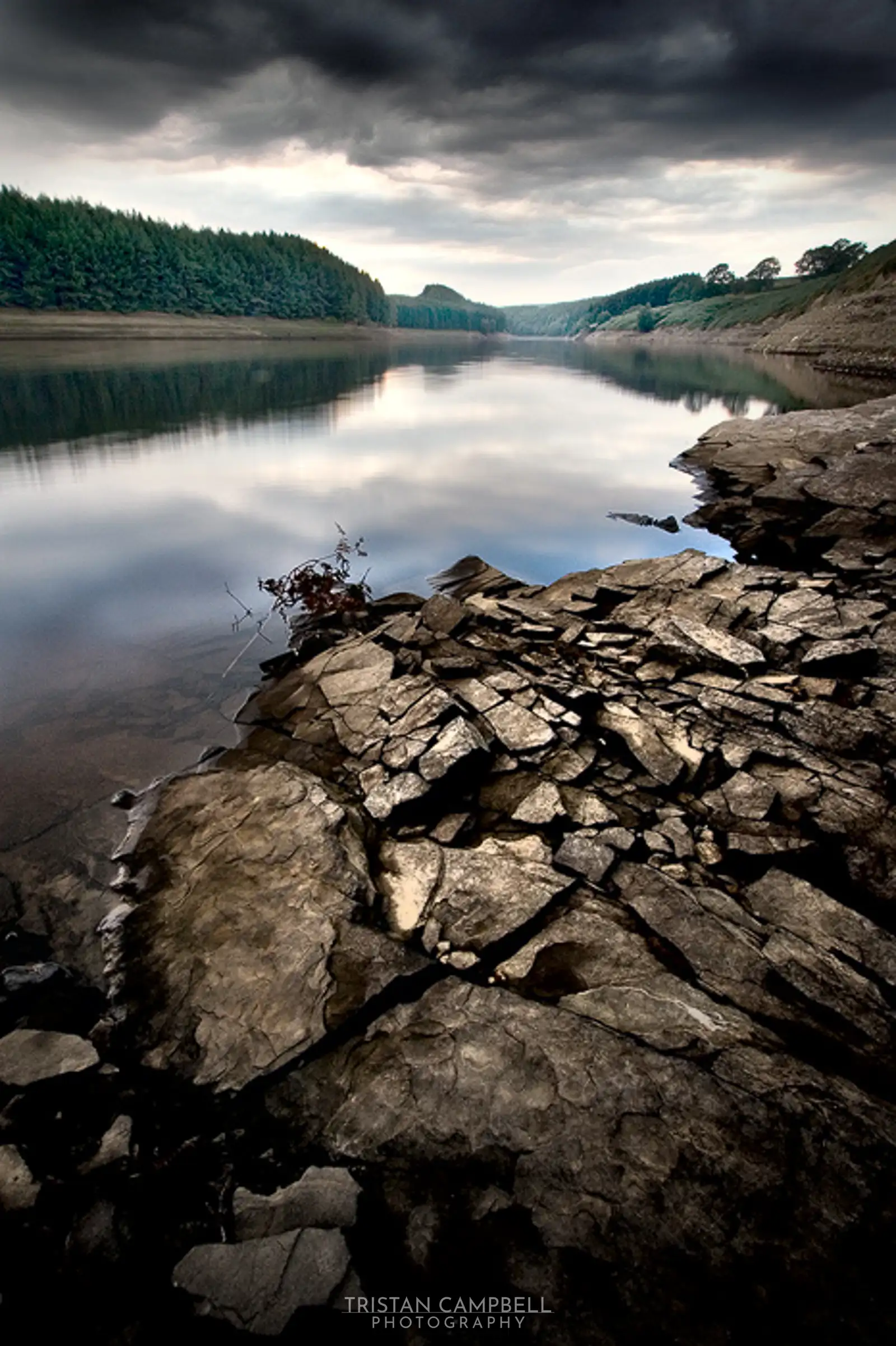 Thruscross reservoir, low water level