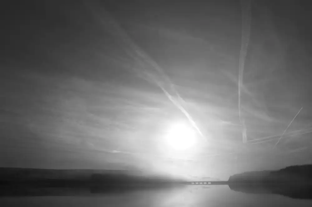 Misty sunrise
