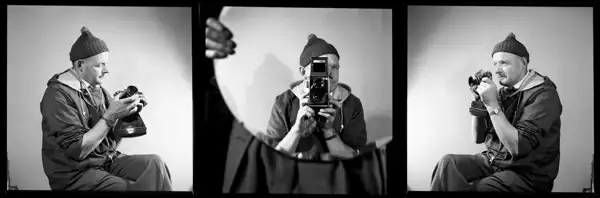 Self portrait triptych