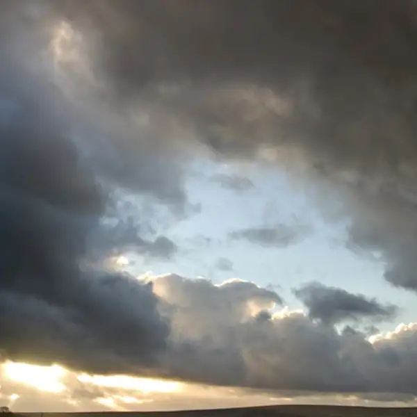 Evening sky over Swinsty reservoir
