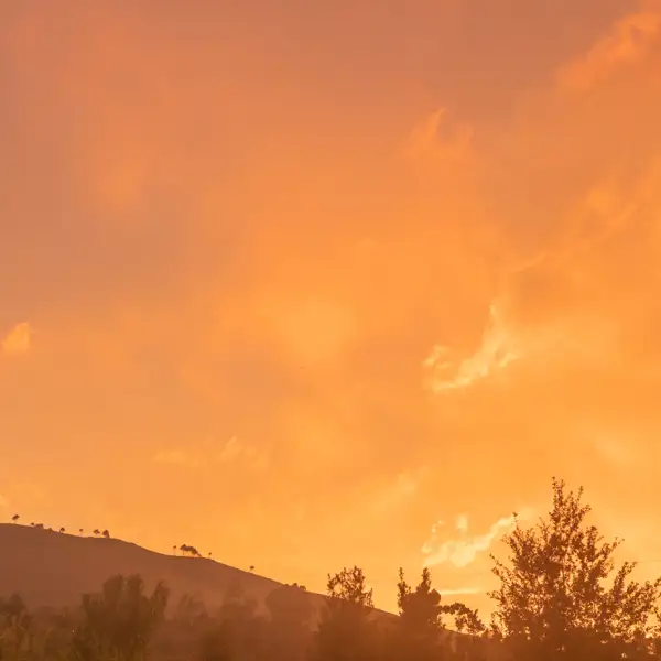 Vivid sunset in Portugal