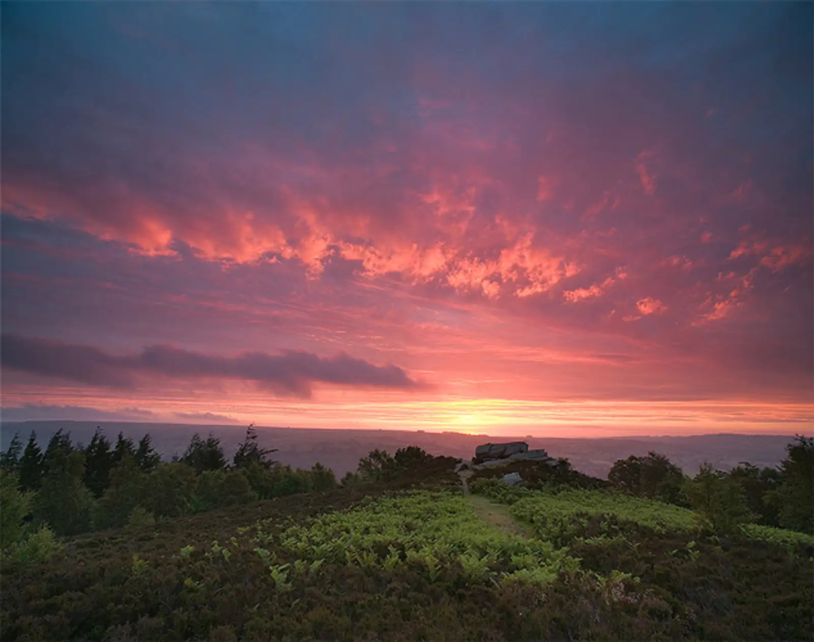 Nought Bank at sunrise, Pateley Bridge