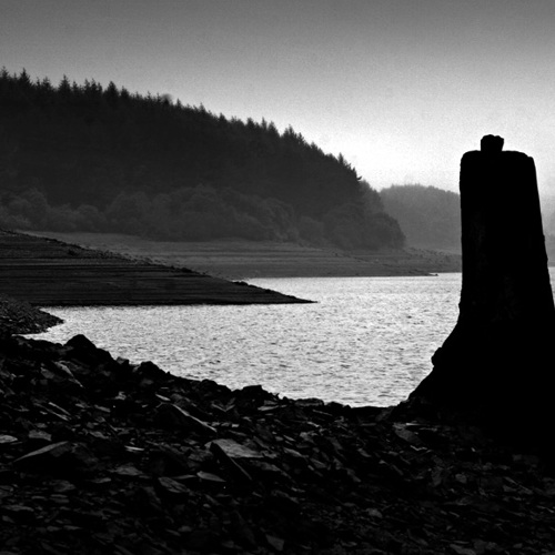 Low water at Thruscross Reservoir: Low water at Thruscross Reservoir