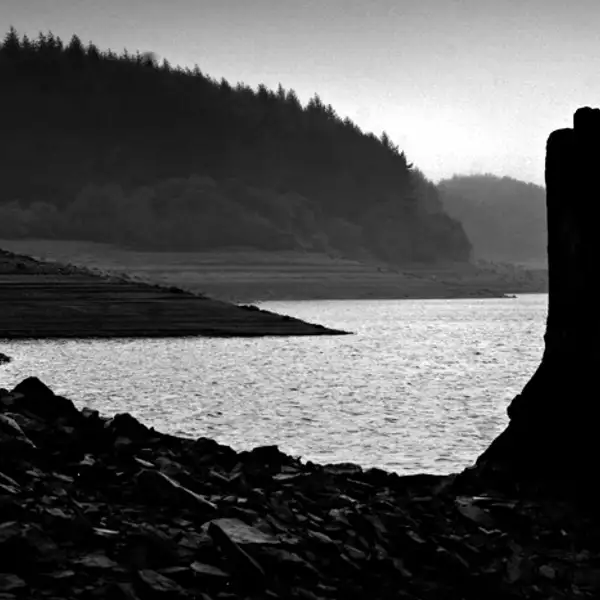 Low water at Thruscross Reservoir