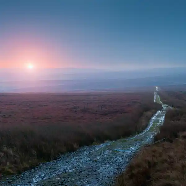 Moorland sunrise