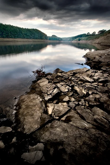 Thruscross reservoir, low water level