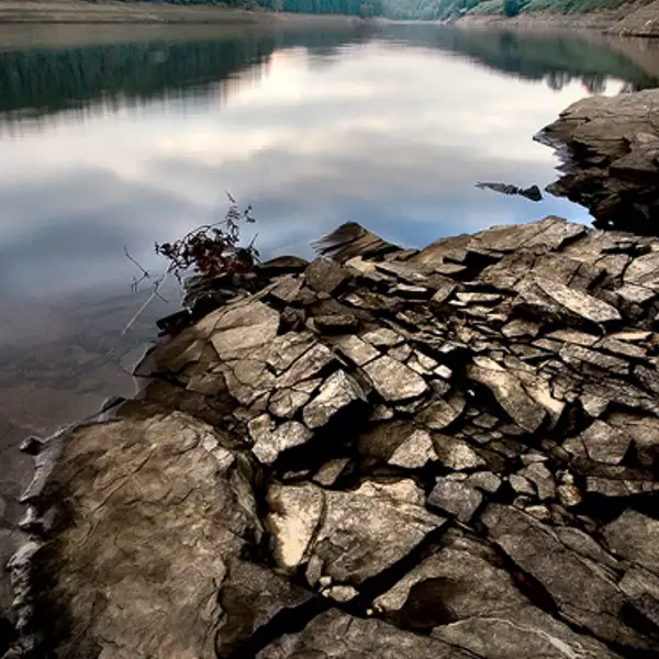 Thruscross reservoir, low water level