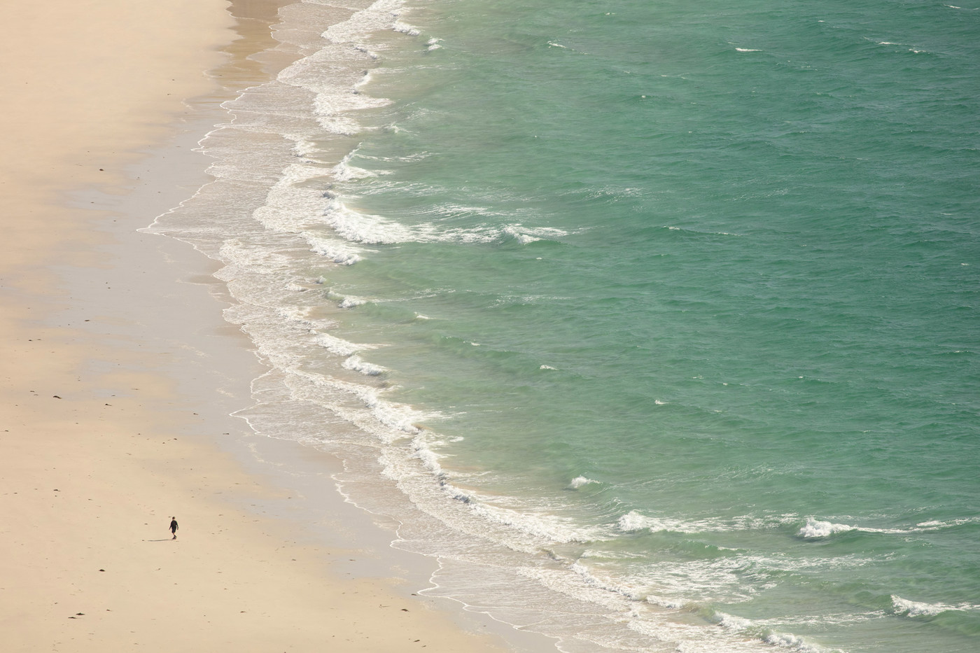  a group of people on a beach