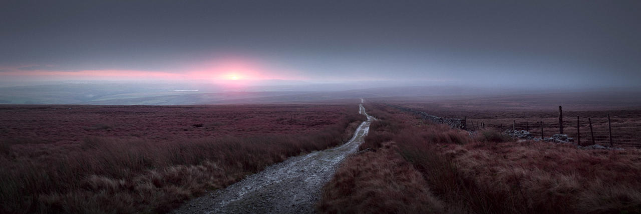 Barren moorland landscape