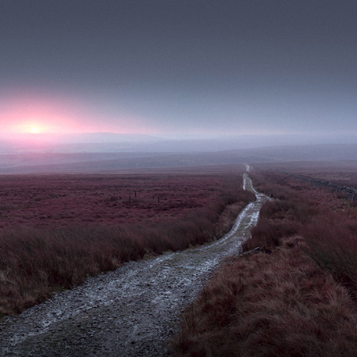 Barren moorland landscape: Barren moorland landscape