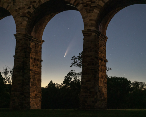 Nightscapes:  a view of a tall building