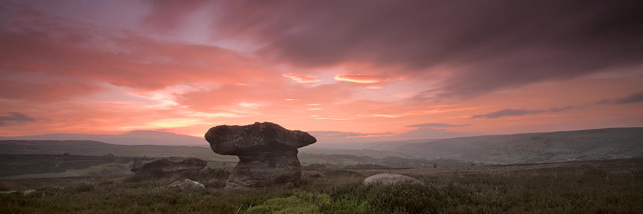 Dramatic summer sunset, Pateley Bridge, Nidderdale