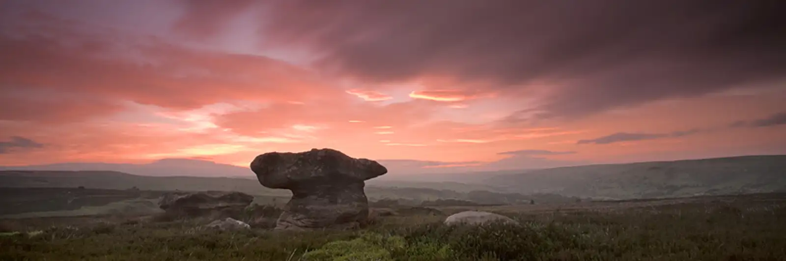 Dramatic summer sunset, Pateley Bridge, Nidderdale
