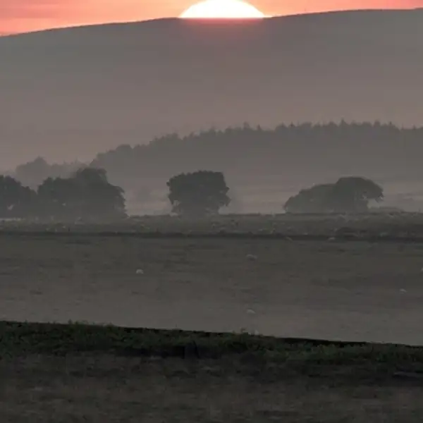 Sunset, Scargill reservoir
