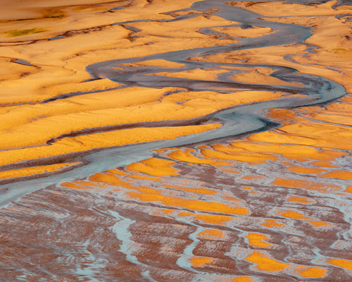 Reflections:  a desert landscape with sand
