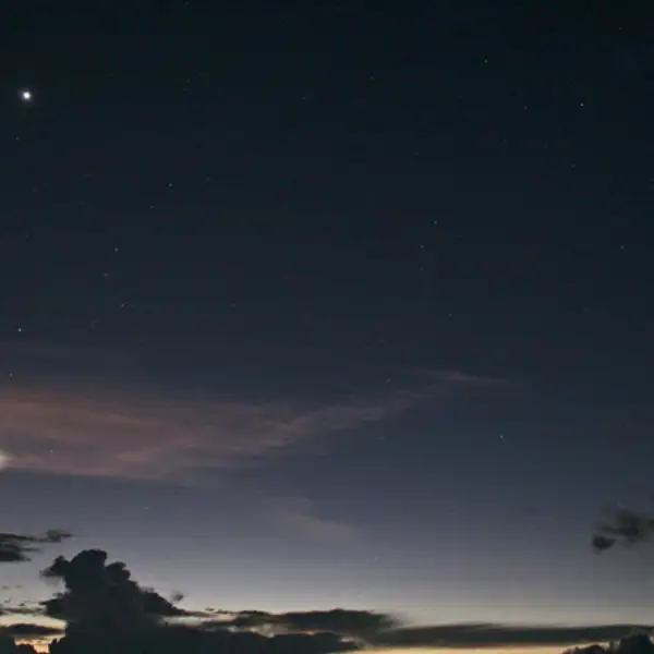 Venus and the cresent moon