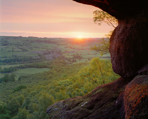 A Journey Through Ancient Woodland:  a view of a large rock