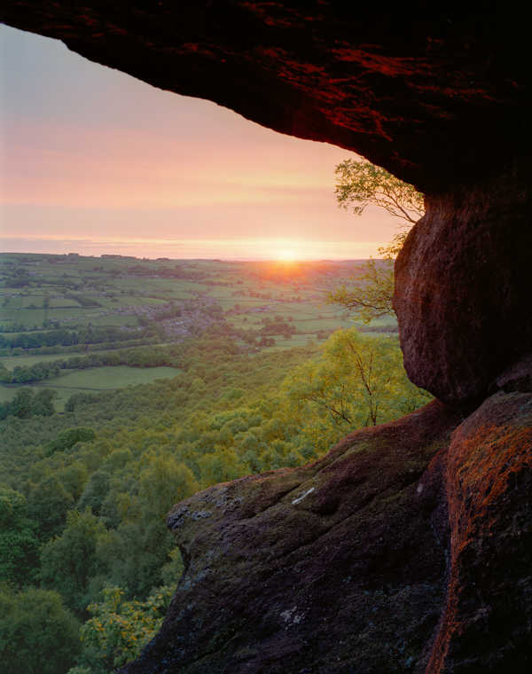 a view of a large rock