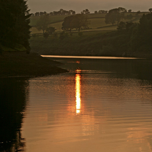 Sunset, Thruscross Reservoir: Sunset, Thruscross Reservoir