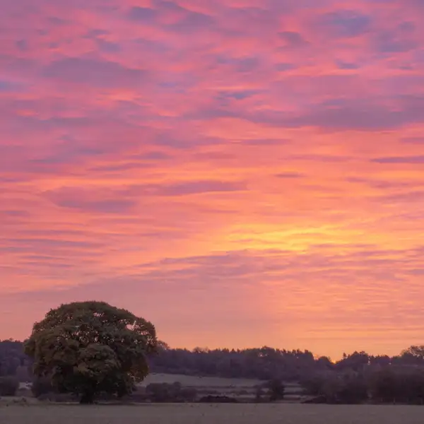 Vivid sunrise over PN18