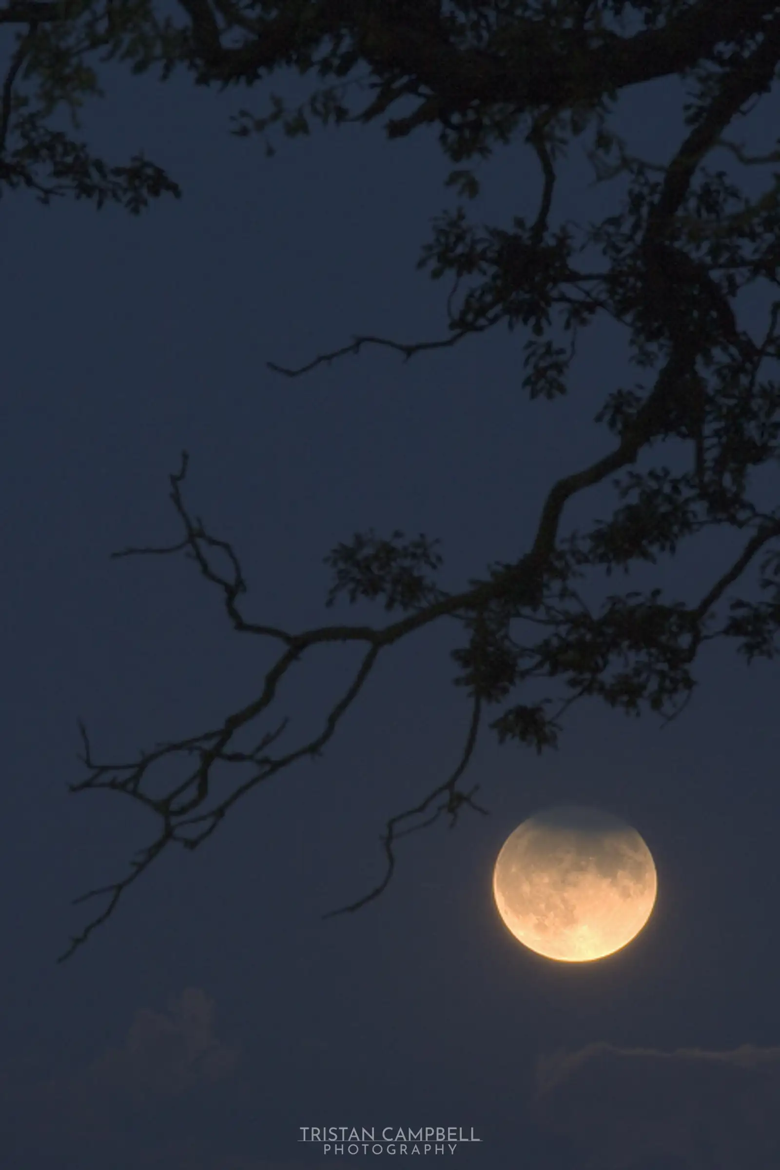 Partial eclipse of the moon, Blubberhouses